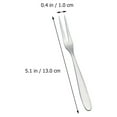 thumbnail image 2 of Greenadscape Fruit Dessert Mini Forks Stainless Steel Fruit Forks Silver 30Pcs 5.1In, 2 of 9