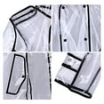 thumbnail image 3 of Impermeables para adultos, para proteger de lluvia de de Poncho impermeable reutilizable con capucha y , chaqueta de impermeable Colcomx Mujer Impermeable Transparente, 3 of 8
