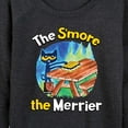 thumbnail image 3 of Pete The Cat - The Smore The Merrier - Women's Lightweight French Terry Long Sleeve Shirt, 3 of 6