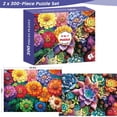 thumbnail image 2 of Puzzle najiaxiaowu de 300 piezas con flores y suculentas para adultos, 2 of 7