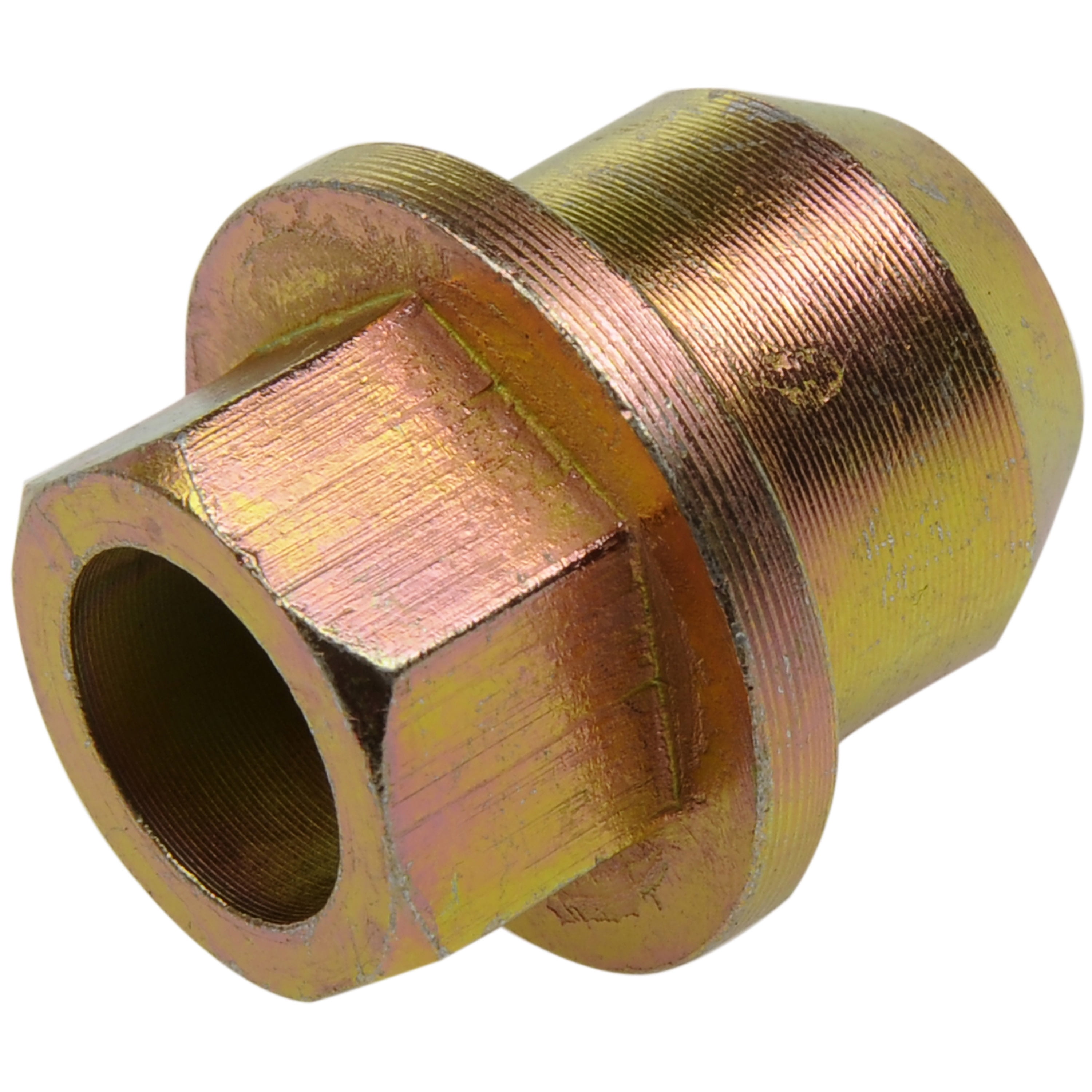 Dorman 611-171 Wheel Lug Nut for Select Ford / Mazda / Mercury Models, Yellow; Zinc Plated (Pack of 10)