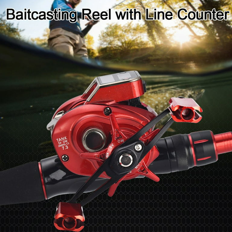 Electronic Fishing Baitcasting Reel With Accurate Line Counter