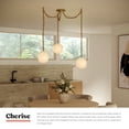 thumbnail image 3 of Alora Lighting MP579707MBGR Cherise 3 Light 7" Wide Multi Light Pendant - Matte Black /, 3 of 7