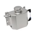 thumbnail image 1 of Silver Aluminum Radiator Coolant Overflow Bottle Recovery Water Tank Reservoir, 1 of 4