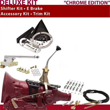 American Shifter TH400 Shifter Kit 8 in. E-Brake Cable Clamp Trim Kit for CA48E