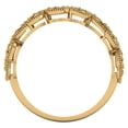 thumbnail image 5 of 0.17 ctw Wedding Band for Women - 18K Yellow Gold Natural Citrine Stackable Eternity Ring, 5 of 6