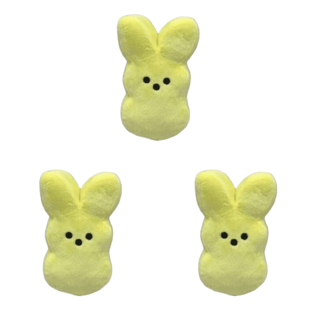 Peluche de Pascua de 15cm, conejo de simulación, juguetes, muñecos de conejito suaves, regalo para niños, amarillo