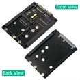 thumbnail image 2 of Tarjeta Adaptadora 2 en 1 MSATA + B Key/B+M Key M.2 SSD A 2.5 con Conector Hembra para M2 NGFF SATA3 2230 2242 2260 2280, 2 of 7