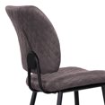 thumbnail image 6 of Armen Living Buckley 26" Counter Stool in Gray and Matte Black, 6 of 7