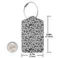 thumbnail image 4 of Disketp 1 Luggage Tag For Suitcase,Wild Animal Leopard Print Pattern Leather Baggage Tag With Stainless Steel Loop Privacy Cover For Women Men Girls, 4 of 5