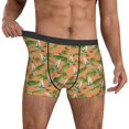 thumbnail image 3 of Men's Boxer Briefs, Hummingbird Palm Leaf Soft Comfy Mens Underwear Boxer Briefs Breathable With Widen Waist, 3 of 7