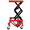 Red, variant on ROOMBEST Black Foot‑Operated Hydraulic Motorcycle Scissor Lift Jack, 350 LBS Load‑Rating, Scissor‑Table Style for ATV and Dirt‑Bike Repair Jobs