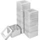 thumbnail image 1 of Caja de Metal Plateada con Tapa (Paquete de 10) - L9xW9xH5.5cm - Tarro vacío Cosméticos Cuadrado portátil de Metal - Vela vacía en Maceta, Tarro vacío pequeño, Kit de Supervivencia, 1 of 5