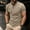 Khaki, variant on Leesechin Mens Fitted T Shirts Men Casual Button Short Sleeve Solid Turndown Pullover T-Shirt Sports Tops