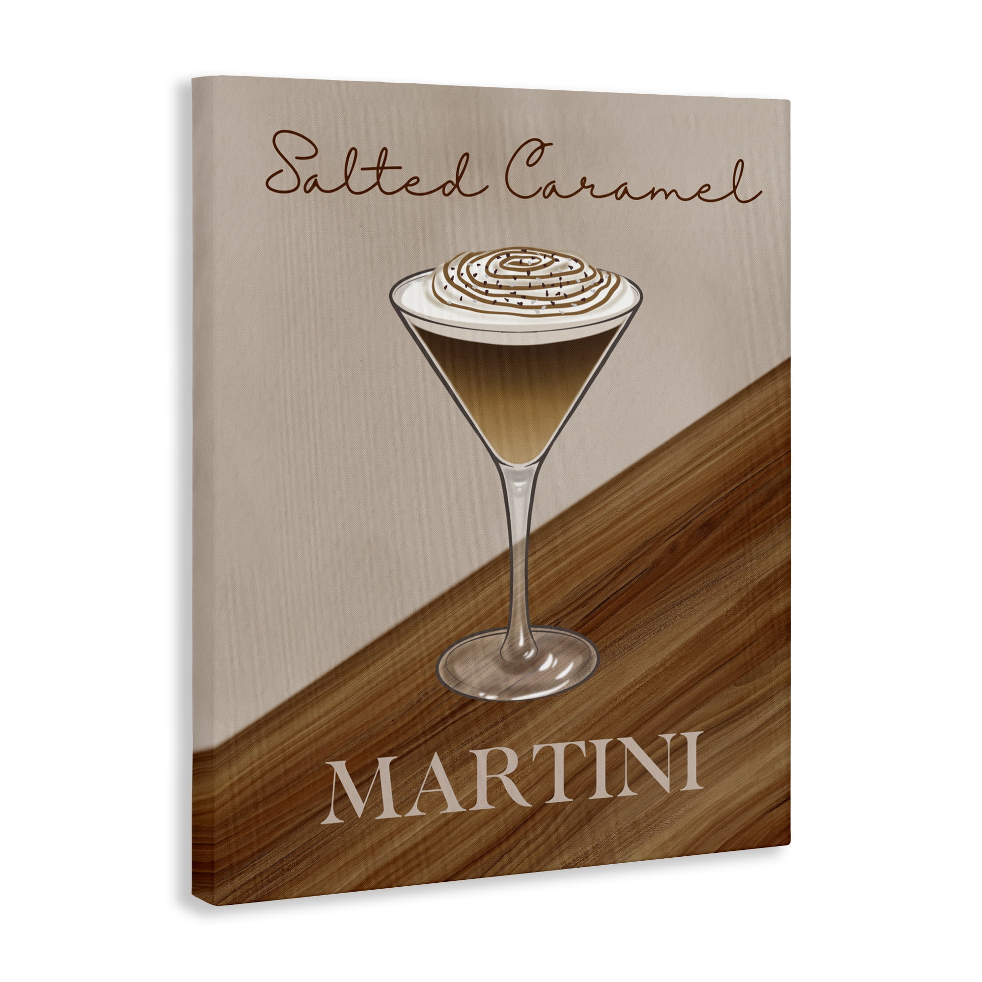 Stupell Industries Salted Caramel Martini Canvas Wall Art, design by Marcus Prime