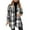 Black, variant on IROINNID Women's Shacket Jacket Long Sleeve Plaid Turndown Lapel Outwear, Loose Plaid Pocket Lapel Cardigan Jacket with Pocket