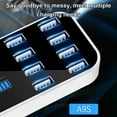 thumbnail image 4 of A9S Fast Car  8 Port Multi USB LCD Display 12V Phone  USB Hub for Phone Tablets DVR, 4 of 7