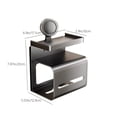 thumbnail image 3 of QTOCIO No-Drill Bathroom Shelf Waterproof Storage Rack Adhesive Free Storage Rack Bath Accessory Shelf, 3 of 4
