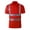 Red, variant on Hi Vis Shirts for Men Class 3 High Visibility Shirts with Short Sleeves Reflective for Construction Work Use Orange L