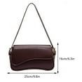 thumbnail image 2 of Yucurem Women Flap Shoulder Bag Buckle Armpit Hobo Bag Casual Shopper Bag (Coffee ) Fashion shoulder bag (Coffee), 2 of 10
