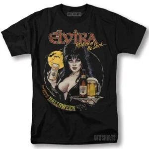 Elvira Shirt Horror Movie Vintage Graphic Design T-Shirt