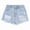 Light Blue, variant on LYHaoo Girls Ripped Jean Shorts High Waisted Straight Leg Denim Shorts with Pockets Sizes 10-11 Years Blue