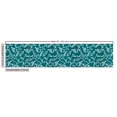 thumbnail image 2 of Teal Green Fabric by the Yard, Victorian Botanical Detailed Repetitive Ornaments on Stripes Repetition, Upholstery Fabric for Dining Chairs Home Decor Accents, 1 Yard, Teal and White by Ambesonne, 2 of 4
