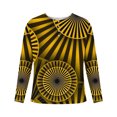 thumbnail image 4 of DDAPJ pyju Men's Novelty Henley Shirt 3D Optical Illusion Print Long Sleeve 4 Button T-Shirt Big and Tall Trendy Dizzy Graphic Tees Slim Casual Hipster Tee Tops Daily Deals Yellow M, 4 of 5