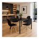 thumbnail image 5 of Comedor con Mesa en Vidrio Negro Moderna + 4 Sillas Eames negro, 5 of 8