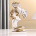 thumbnail image 2 of Estatua Creativa De Pareja Besándose - Estatua Dorada Resina Besándose Amante Escultura Escritorio Arte Moderno Figura Decoración De Mesa para El Hogar Oficina Sala De Estar, 2 of 5