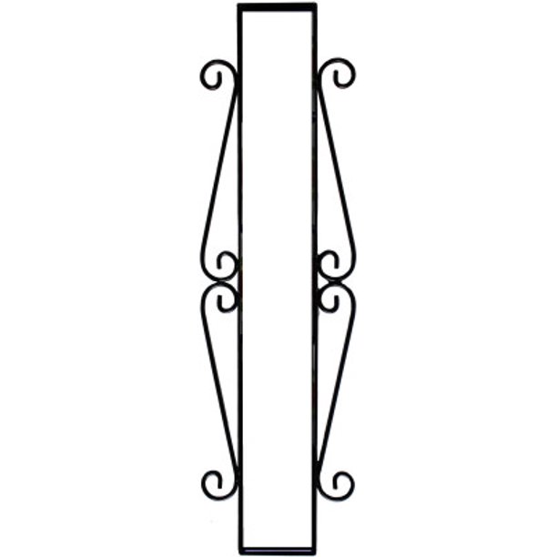 Wrought Iron House Number Vertical Frame Mission 5Tiles