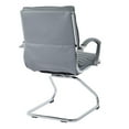 thumbnail image 5 of Office Star Fauteuil d'Appoint en Similicuir Couleur Charbon avec Base Chromée, 5 of 5