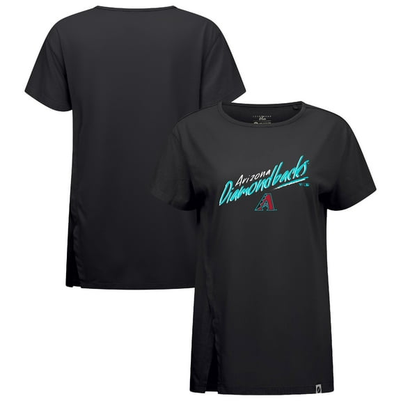 Women's Levelwear Black Arizona Diamondbacks Influx Sizzle T-Shirt