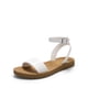 thumbnail image 1 of Sandalia DREAM PAIRS ELENA-5 Blanca de PU con Correa al Tobillo y Piso Plano de 2 cm, 1 of 8