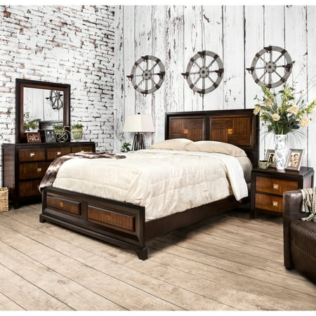 Furniture Of America Duo Tone Acacia And Walnut Bedroom Set Furniture Of America Duo Tone Acacia And Walnut Bedroom Set