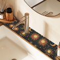 thumbnail image 2 of Yayeee Faucet Mat for Kitchen Sink 14.7" Diatomite Long Splash Guard Pad, Sun Moon and Stars Pattern, 2 of 7