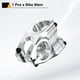 thumbnail image 3 of Vástago de bicicleta Uxcell de 31.8mm, vástago de manillar de bicicleta de 35mm para BMX MTB, plateado, 3 of 7