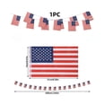 thumbnail image 2 of 19.68ft American Flag String Banner Mini Small Flags, Patriotic July 4th Decor, Reusable Waterproof Ornament for Parties Classrooms Sporting Events Home Outdoor, 2 of 7