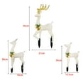 thumbnail image 3 of Deeceymbur LED Reindeer Decorations Outdoor Christmas Lights 3 Piece Set Warm White Garden Stake Yard Decor, 3 of 4