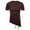 Coffee, variant on Men Solid Round Neck Button Patchwork Short Sleeve Summer Casual Versatile Tops