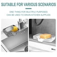 thumbnail image 4 of Kugisaki 2 Pcs Silicone Soap Dish Bar Soap Holder for Shower Bathroom Self Draining Waterfall Drying Tray for Bathroom Shower, Kitchen Sink Dish, 4 of 8