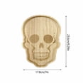 thumbnail image 3 of LNOGEUPG Natural Bamboo Tombstone Shaped Charcuterie Board, Food Grade Wooden Food Serving Platter Tray for Halloween Pastry Dessert Snack Party Spooky Home Table Decor, 3 of 6