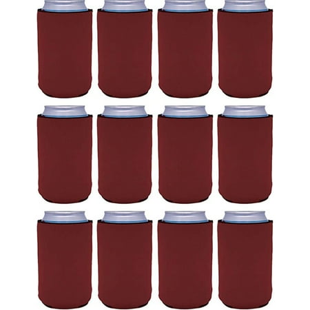 

Blank Neoprene Collapsible Can Coolie (12 Pack Burgundy)