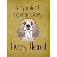 thumbnail image 1 of Drapeau Cocker Spaniel Chien Gâté Vient Ici Taille Jardin, 1 of 1