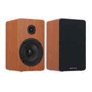 Pair Rockville RockShelf 54C Classic 5.25 Home Bookshelf Speakers w/29 Stands