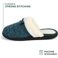 thumbnail image 4 of Roxoni Womens Cozy Memory Foam Slippers, Fuzzy Warm Faux Fur, Anti-Skid Rubber Sole, 4 of 5