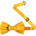 thumbnail image 4 of SURJDE Mens Solid Color Pre-tied Bow Tie and Pocket Square Cufflink Set, 4 of 4