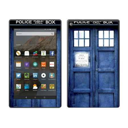Skin Decal For Amazon Fire Hd 8 Tablet / Phone Booth, Tardis Call