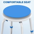 thumbnail image 6 of KEKOY Adjustable Shower Stool, FSA/HSA Eligible Bath Stools for Inside Shower Anti-Slip Round Plastic Upgraded Bathroom Seats,Tool-Free Bath Chairs for Seniors, 6 of 10