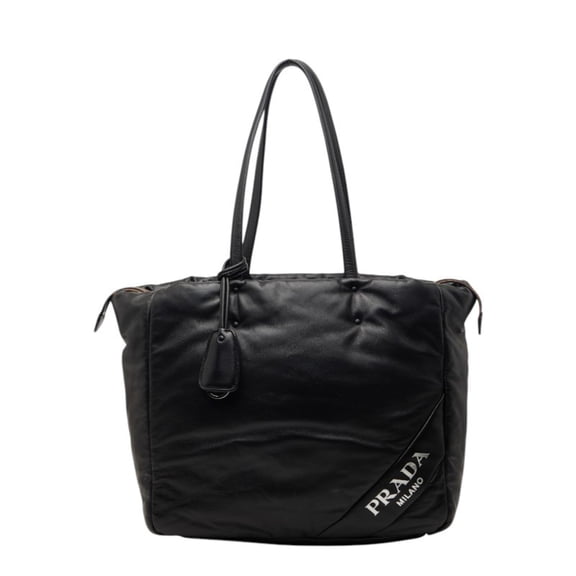 Pre-Owned Prada Tote Bag Shoulder Black Leather Women's PRADA